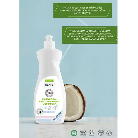 INCIA Natural Baby Dish Soap 500 ml