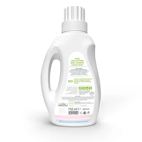 INCIA Natural Baby Washing Machine Soap 750 ml