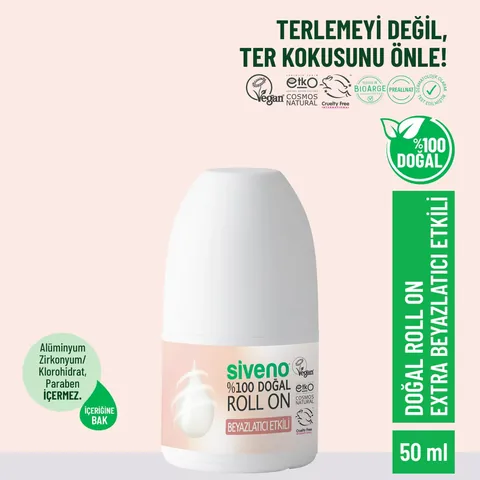 Siveno Natural Roll On Whitening Effect 50 ml