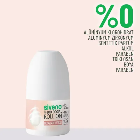 Siveno Natural Roll On Whitening Effect 50 ml