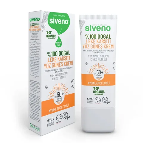 Сивено 100% натуральный солнцезащитный крем для лица SPF 50 30 мл