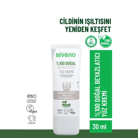 Siveno %100 Natural Whitening Face Cream 30 ml