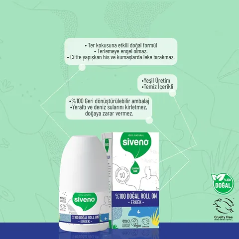 Siveno Natural Roll-On For Men 50 ml