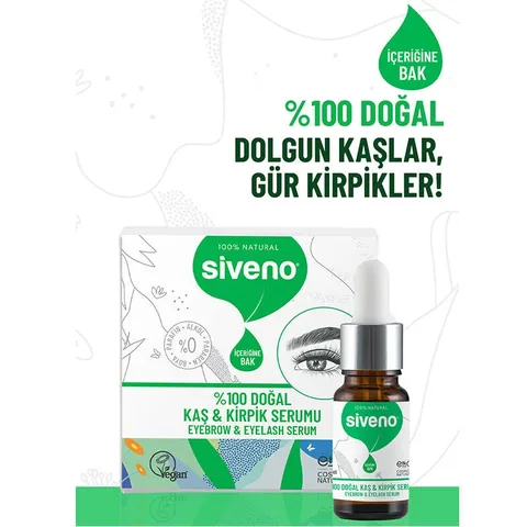 Siveno Eyebrow and Eyelash Strengthening Natural Serum 10 ml