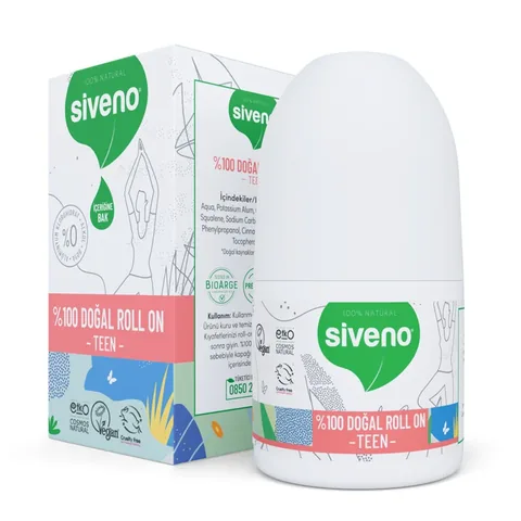 Siveno Natural Teen Pink Roll-On 50 ml