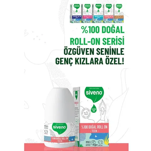 Siveno Natural Teen Pink Roll-On 50 ml