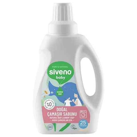 Siveno Natural Laundry Soap for Children &amp; Babies, 750 ml