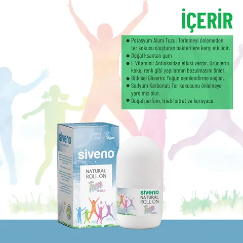 Siveno Natürlicher Roll-On Deodorant für Teens Unisex 50 ml