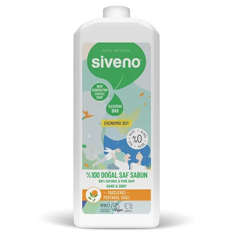 Siveno صابون سائل طبيعي بزيت البرتقال سيفينو 1 لتر