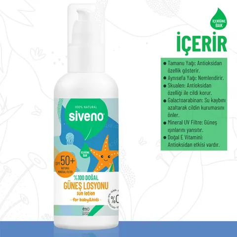 Siveno Natürliche Sonnencreme Lotion 100ml