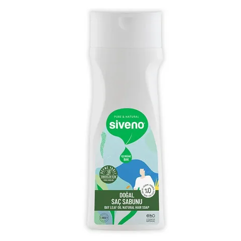 Siveno Männer Natur Haarseife mit Lorbeeröl - 300ml