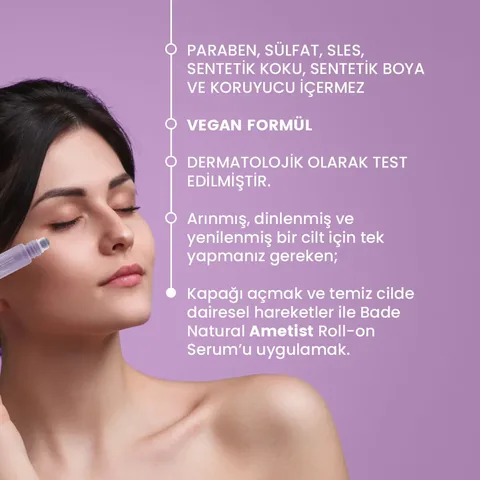 Bade Natural Purifying Amethyst Roll On Serum 10 ml