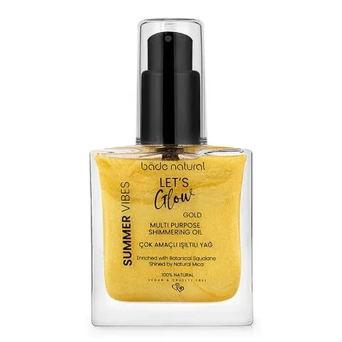 Масло для тела увлажняющее блестящее Bade Natural 50 мл