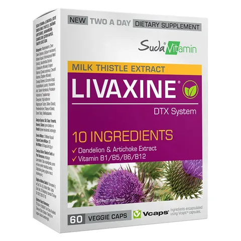 Suda Vitamin Milk Thistle Extract Livaxine 60 Capsule