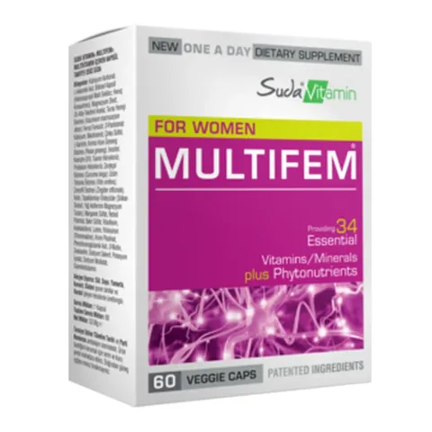 Suda Vitamin سودا فيتامين مولتي فيم متعدد الفيتامينات 60 كبسولة