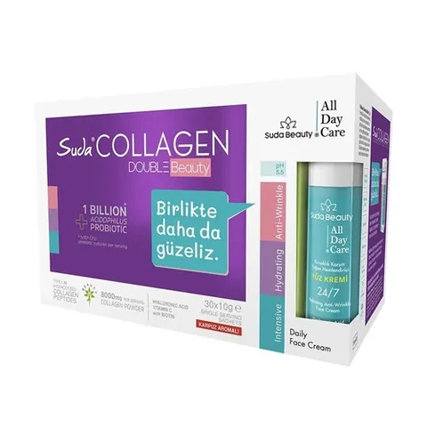 Suda Collagen سودا كولاجين كولاجين مزدوج الجمال كولاجين سودا كولاجين بنكهة البطيخ 30 × 10 غرام