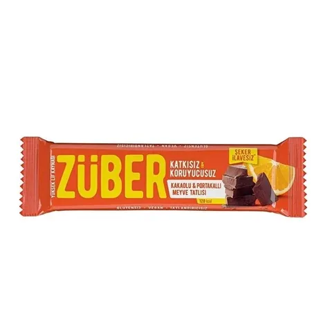 Zuber Kakao & Orange Frucht Riegel