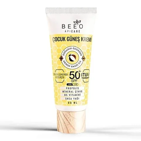 Beeo كريم بيو للأطفال للوقاية من الشمس بعامل حماية 50+، 80 مل