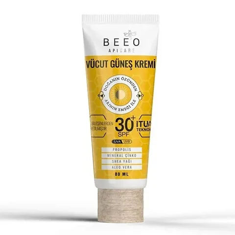 Beeo كريم بيو للوقاية من الشمس للجسم بعامل حماية 50+ 80 مل