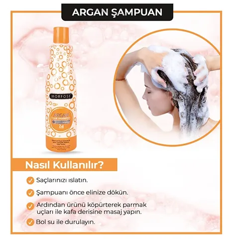 Morfose Arganöl Shampoo 500ml - Nährend für coloriertes Haar