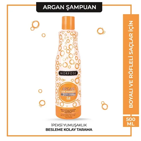 Morfose Arganöl Shampoo 500ml - Nährend für coloriertes Haar