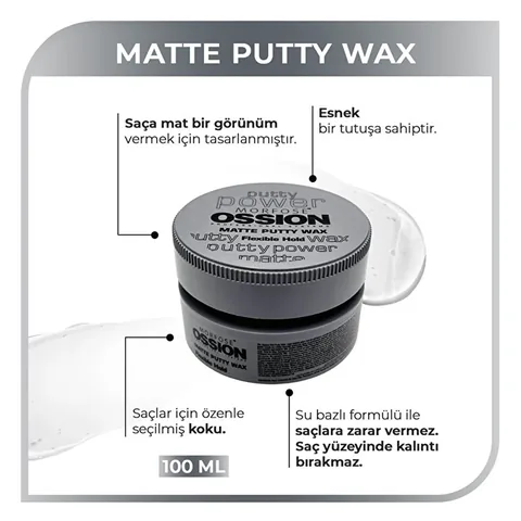 Morfose Ossion Matte Putty Wax 100ml