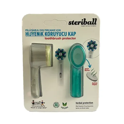 Steriball Toothbrush Holder - Transparent And Blue