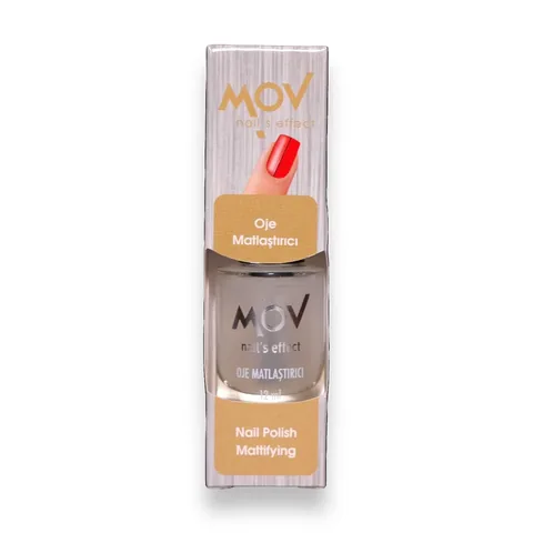Mov Nail Polish Mattifier 12ml - Matte Finish Top Coat