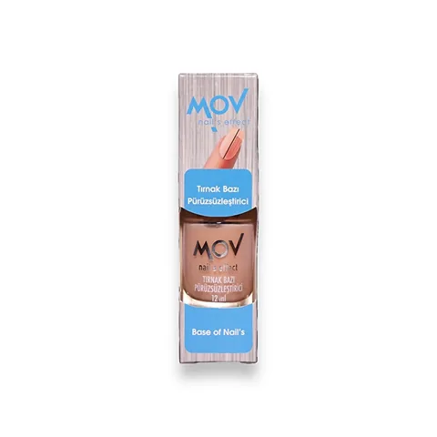 Mov Nail Base Coat 12ml - Smoothing &amp; Perfecting Formula