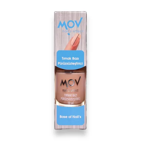 Mov Nail Base Coat 12ml - Smoothing &amp; Perfecting Formula