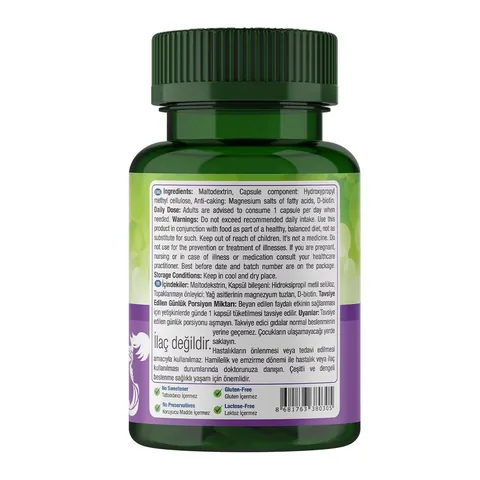 Nature's Supreme Biotin Food Supplement 60 capsules