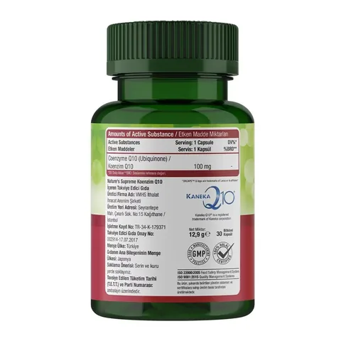 Nature's Supreme Coenzyme Q10 100 mg 30 capsules