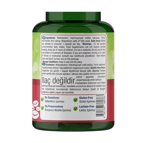 Nature's Supreme Iron 17 mg 60 capsules