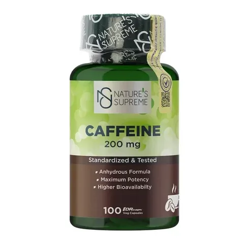 Кофеин 200 мг 100 капсул от Nature's Supreme