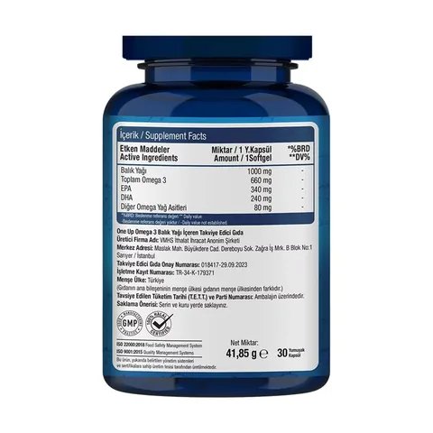 One Up Omega 3 1000 mg 30 capsules