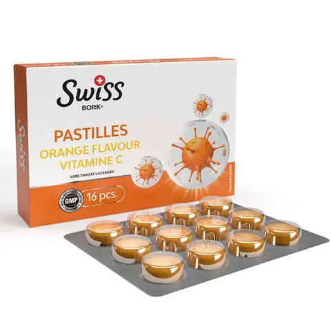 Swiss Bork Orange and Vitamin C Lozenge 16 pcs