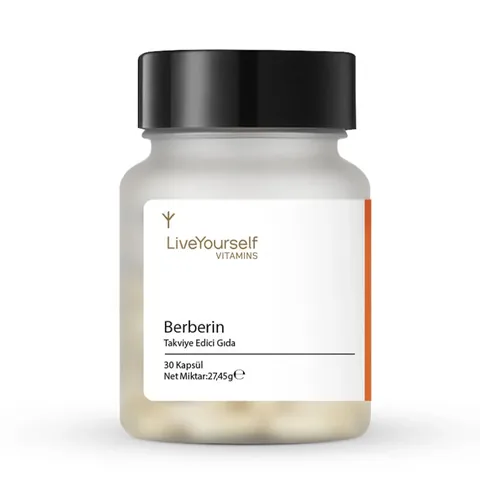 LiveYourself Berberin (Karamuk) Containing Food Supplement 30 Capsules