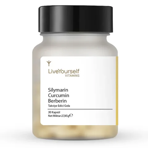 Liveyourself Vitamins Silymarin Curcumin Food Supplement 30 capsules
