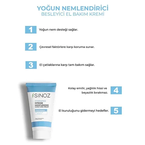 Sinoz Intense Moisturizing Hand Cream 50 ml