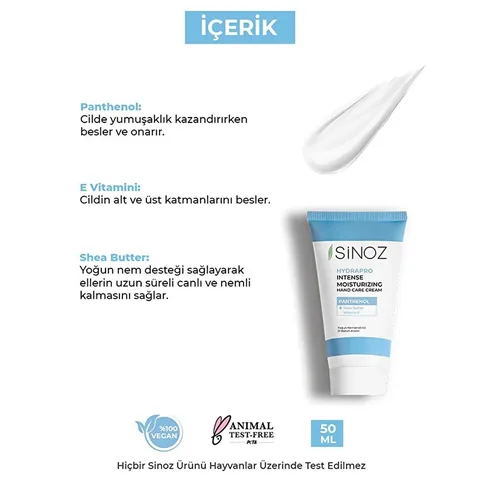 Sinoz Intense Moisturizing Hand Cream 50 ml