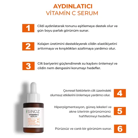 Sinoz 10% Vitamin C Serum - Aufhellend & Illuminierend 30ml