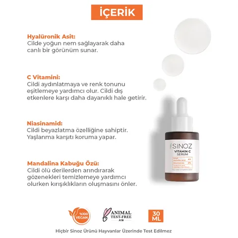 Sinoz 10% Vitamin C Serum - Aufhellend & Illuminierend 30ml