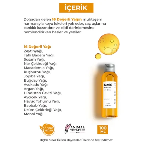 Sinoz NO:16 Miracle Oil 100 ml