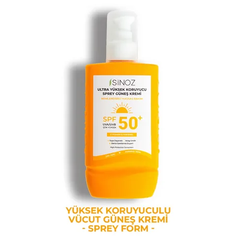 Sinoz Ultra High Protective & Moisturizing Spray Sunscreen 50+SPF 200 ml
