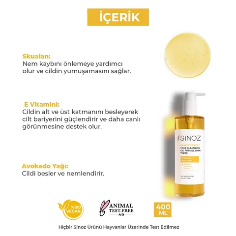 Sinoz Perfect Purity Face Cleansing Oil 400 ml