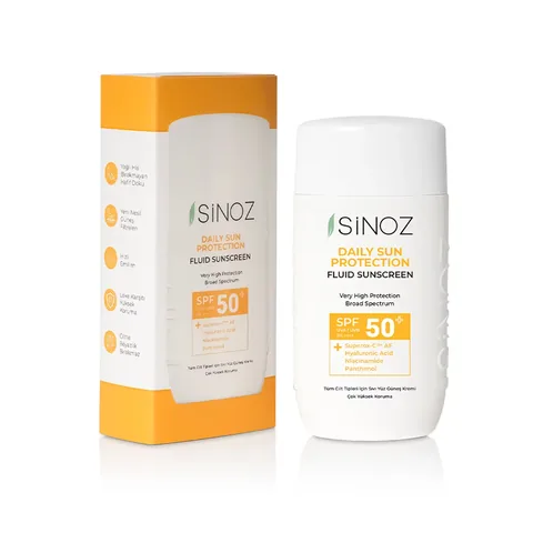 كريم واقي شمس سائل للاستخدام اليومي SPF 50 بحجم 50 مل من سينوز Sinoz