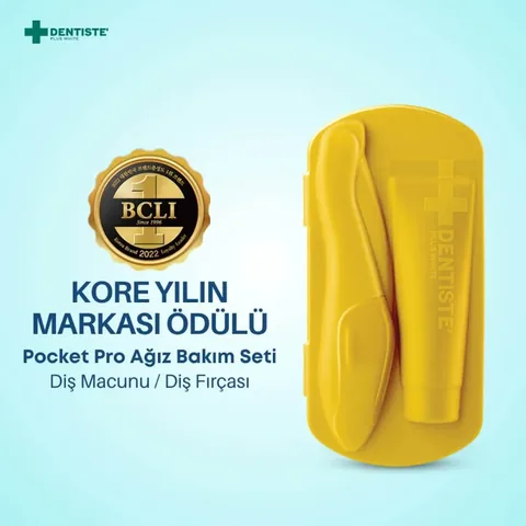 Набор для ухода за полостью рта Dentiste Pocket Pro Travel желтый