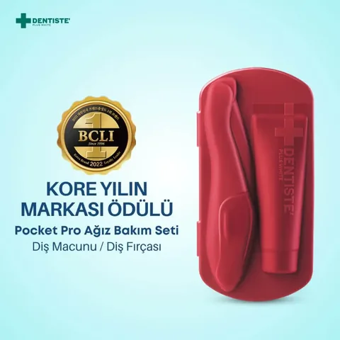 Набор для ухода за полостью рта Dentiste Pocket Pro Travel Красный