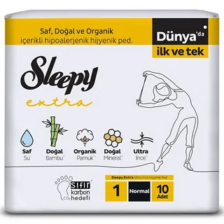 Sleepy Extra Ultra Thin Normal Sanitary Pad 10 pcs (size 1)