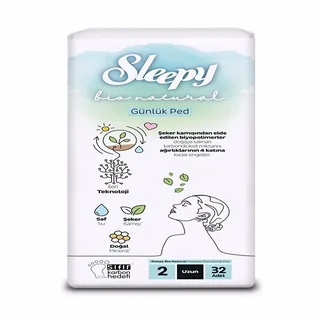 Sleepy Bio Daily (size 2) Super Long Pad 32 pcs